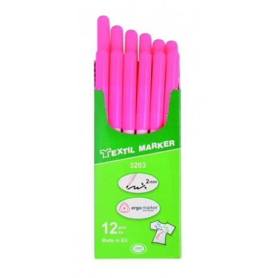 Marker textil FLUORESCENT , ROZ