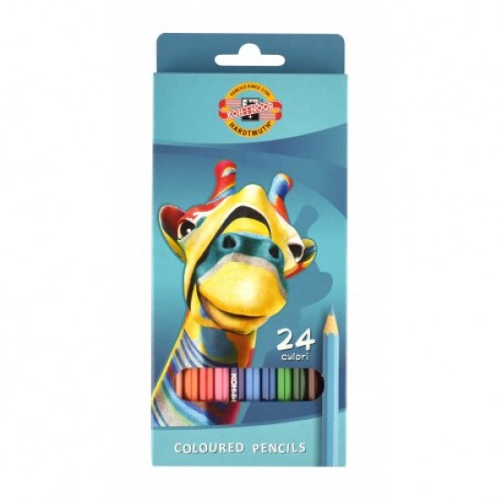 Creioane colorate Koh-I-Noor, GIRAFA, 24 culori