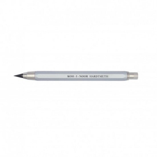 Creion mecanic metalic 5,6mm KOH-I-NOOR , ARGINTIU