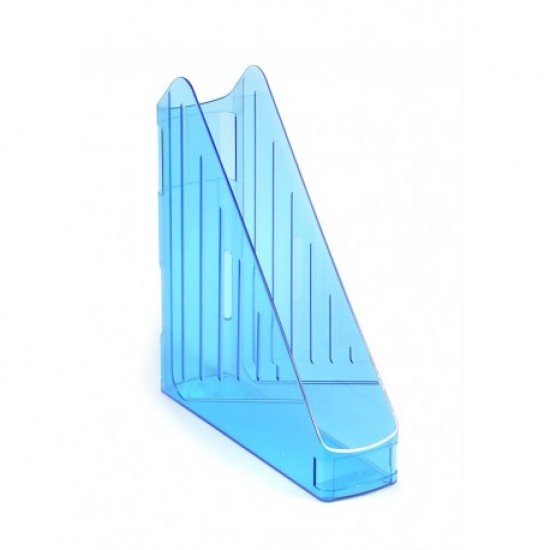 Suport vertical plastic transparent , ALBASTRU