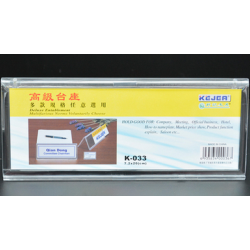 Display nume pentru birou, din plastic, forma A, 200 x 72mm, KEJEA - transparent