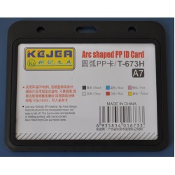 Suport PP tip arc, pentru carduri, 105 x 74mm, orizontal, 5 buc/set, KEJEA - negru Suport PP tip arc, pentru carduri, 105 x 74mm, orizontal, 5 buc/set, KEJEA - negru