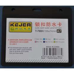 Suport PP water proof snap type, pentru carduri, 105 x 74mm, orizontal, 5 buc/set, KEJEA - negru Suport PP water proof snap type, pentru carduri, 105 x 74mm, orizontal, 5 buc/set, KEJEA - negru