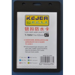 Suport PP water proof snap type, pentru carduri, 74 x 105mm, orizontal, 5 buc/set, KEJEA - negru Suport PP water proof snap type, pentru carduri, 74 x 105mm, orizontal, 5 buc/set, KEJEA - negru