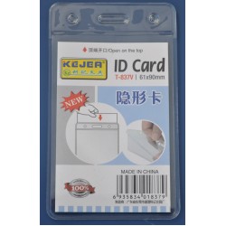 Buzunar PVC, pentru ID carduri, 61 x 90mm, vertical, 10 buc/set, KEJEA - cristal Buzunar PVC, pentru ID carduri, 61 x 90mm, vertical, 10 buc/set, KEJEA - cristal