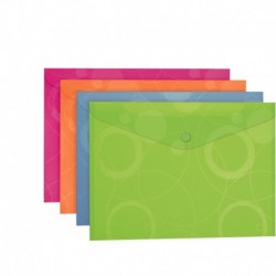 Mapa cu BUTON PP A4 NEO Colori A4, VERDE