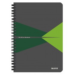Caiet de birou LEITZ Office, carton, A5, cu spira, matematica - verde Caiet de birou LEITZ Office, carton, A5, cu spira, matematica - verde