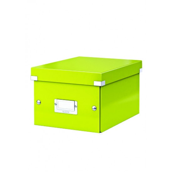 Cutie LEITZ Click & Store mica 216 x 160 x 282 mm, carton laminat - verde