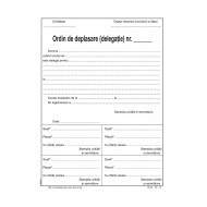 Ordin deplasare A5, 100 coli/carnet - vertical
