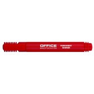 Permanent marker, varf rotund, corp plastic, Office Products - rosu