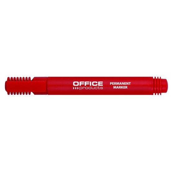 Permanent marker, varf rotund, corp plastic, Office Products - rosu