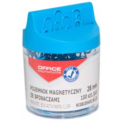 Dispenser magnetic echipat cu 100 agrafe, Office Products - albastru