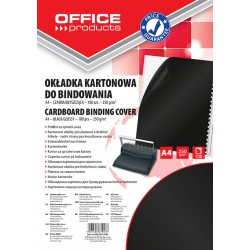 Coperta carton lucios 250g/mp, A4, 100/top, Office Products - negru Coperta carton lucios 250g/mp, A4, 100/top, Office Products - negru
