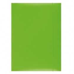 Mapa din carton plastifiat cu elastic, 300gsm, Office Products - verde Mapa din carton plastifiat cu elastic, 300gsm, Office Products - verde