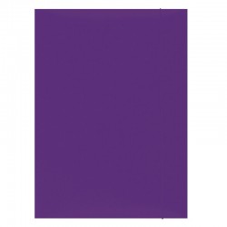 Mapa din carton plastifiat cu elastic, 300gsm, Office Products - violet Mapa din carton plastifiat cu elastic, 300gsm, Office Products - violet