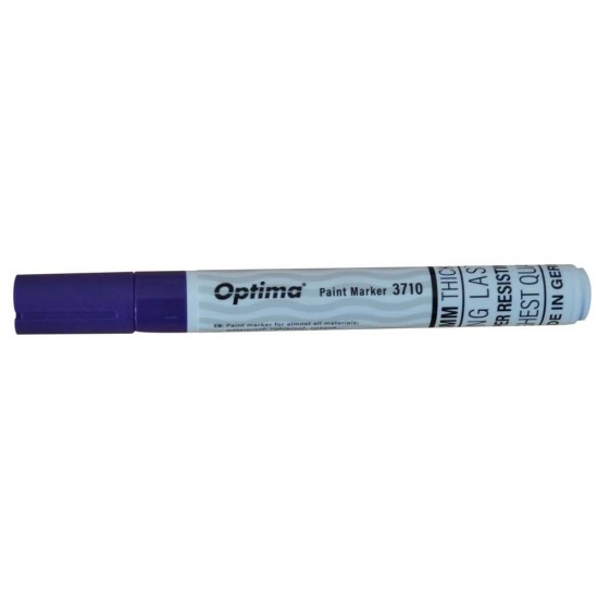 Marker cu vopsea Optima Paint 3710, varf rotund 4.5mm, grosime scriere 2-3mm - violet