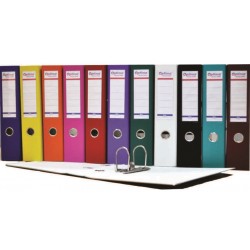 Biblioraft A4, plastifiat PP/paper, margine metalica, 75 mm, Optima Basic - DIVERSE CULORI Biblioraft A4, plastifiat PP/paper, margine metalica, 75 mm, Optima Basic - DIVERSE CULORI
