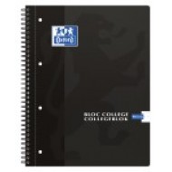 Caiet cu spirala A4, OXFORD School Collegebook, 90 file - 90g/mp, Scribzee, 4 perf. - dictando