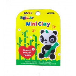 iClay AMOS 4 culori/cutie pvc MiniClay Panda iClay AMOS 4 culori/cutie pvc MiniClay Panda