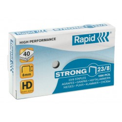 Capse RAPID Strong 23/ 8, 1000 buc/cutie - pentru 10-40 coli Capse RAPID Strong 23/ 8, 1000 buc/cutie - pentru 10-40 coli