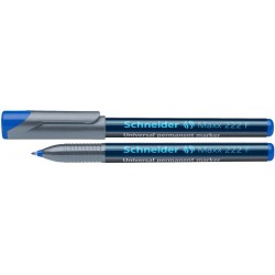 Universal permanent marker SCHNEIDER Maxx 222 F, varf 0.7mm - albastru Universal permanent marker SCHNEIDER Maxx 222 F, varf 0.7mm - albastru