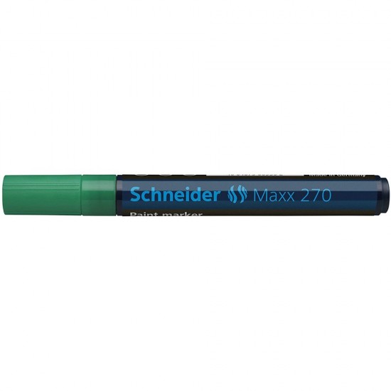 Marker cu vopsea SCHNEIDER Maxx 270, varf rotund 1-3mm - verde