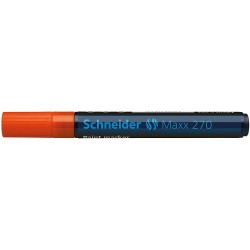 Marker cu vopsea SCHNEIDER Maxx 270, varf rotund 1-3mm - orange