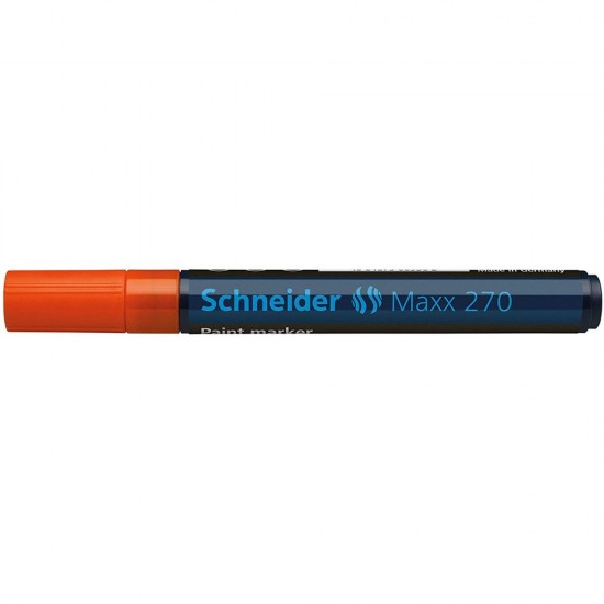 Marker cu vopsea SCHNEIDER Maxx 270, varf rotund 1-3mm - orange