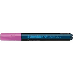 Marker cu vopsea SCHNEIDER Maxx 270, varf rotund 1-3mm - roz