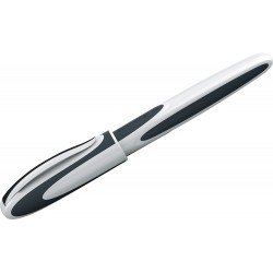 Stilou SCHNEIDER Ray (tip L - stangaci) - corp alb/gri inchis Stilou SCHNEIDER Ray (tip L - stangaci) - corp alb/gri inchis