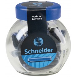 Patroane cerneala SCHNEIDER, 30buc/borcan cu capac plastic - albastru royal Patroane cerneala SCHNEIDER, 30buc/borcan cu capac plastic - albastru royal