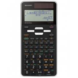 Calculator stiintific, 16 digits, 422 functiuni, 166x80x14 mm, dual power, SHARP EL-W531TGWH - alb