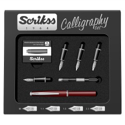 Burgundy CT Set Caligrafie Scrikss Calligraphic Pen Set Burgundy CT Set Caligrafie Scrikss Calligraphic Pen Set