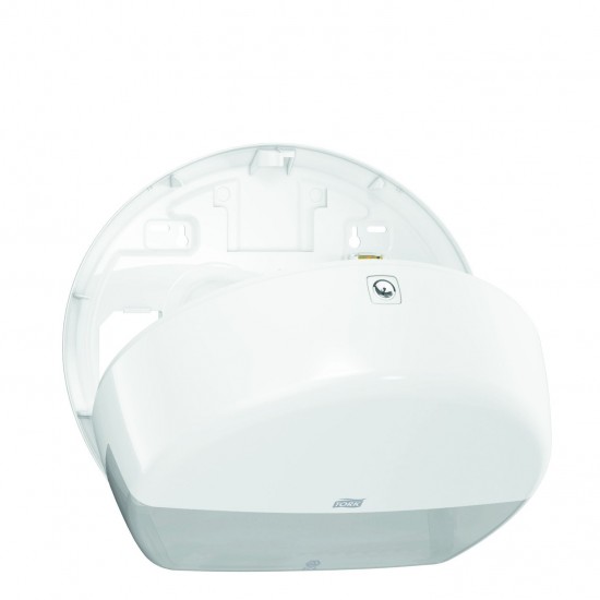 Dispenser TORK Elevation, pentru hartie igienica rola mini jumbo, 275x345x132mm - alb