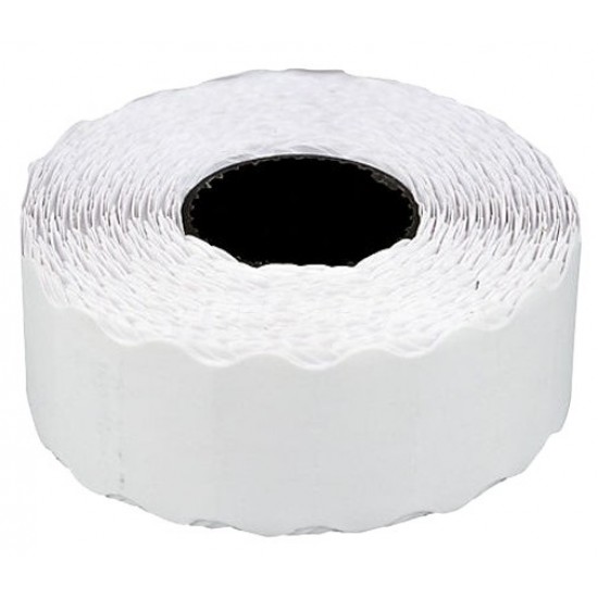 Etichete de pret, 26 x 16 mm, adeziv permanent, 1000buc/rola, 6 role/set, TANEX - albe