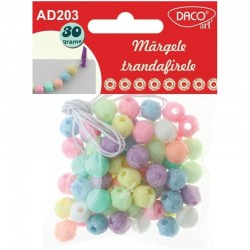 Kit creativ Margele trandafirele DACO - AD203, 30g Kit creativ Margele trandafirele DACO - AD203, 30g