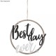 Deco lemn natur, Best day, FSC Mix, diam.30 cm