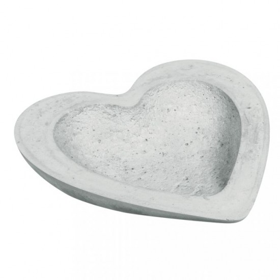 Kit creativ recipient in forma de inima din ciment