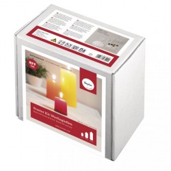 Kit creativ: Starter Kit rundă ceară, pentru 3 lumanari, cutie 1/set
