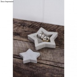 Kit : Stelute din ciment cretiv : bol + steluta deco, 1 Set Kit : Stelute din ciment cretiv : bol + steluta deco, 1 Set