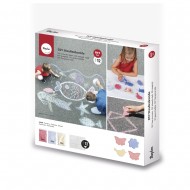 Kit creativ, Creta pentru turnare, pentru desenat pe asfalt +  matrita