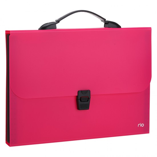 Servieta plastic cu maner 7 compart. div. cul. neon Deli