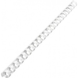 Inele plastic 8 mm, max 45 coli, 100buc/cut, alb