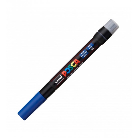 Marker pensula UNI Posca Brush PCF-350  albastru