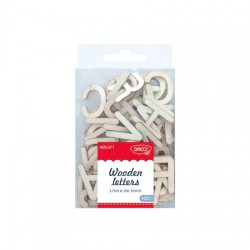 Litere lemn DACO - AD371, 100piese