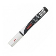 Marker cu creta lichida Uni-ball Chalk PWE-5M alb