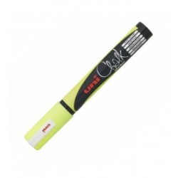 Marker cu creta lichida Uni-ball Chalk PWE-5M galben Marker cu creta lichida Uni-ball Chalk PWE-5M galben