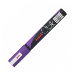 Marker cu creta lichida Uni-ball Chalk PWE-5M mov Marker cu creta lichida Uni-ball Chalk PWE-5M mov